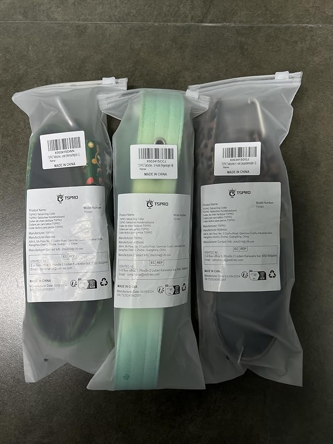 TSPRO Tactical Dog Collar 1.25 Inch Wide Thick Dog Collars with Heavy Duty Metal Buckle, Durable, Strong, Adjustable for Small Dogs (Christmas Green S)