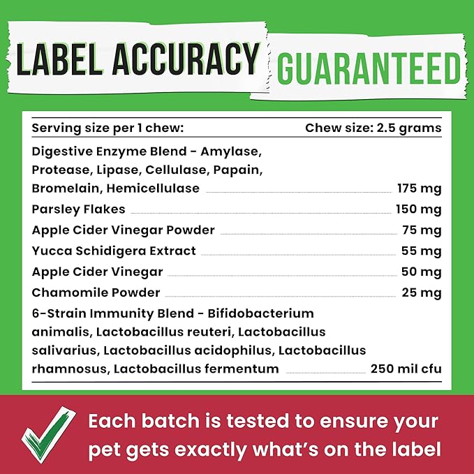 No Poo Chews for Dogs - Coprophagia & Stool Eating Deterrent with Probiotics, Digestive Enzymes & Breath Aid Support - Stop Dog Poop Eating - Made in USA - 120Ct (Beef Liver)