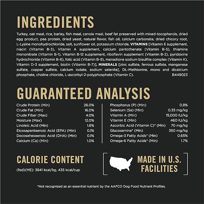 Purina Pro Plan Sensitive Skin and Stomach Dry Dog Food Turkey and Oat Meal - 24 lb. Bag