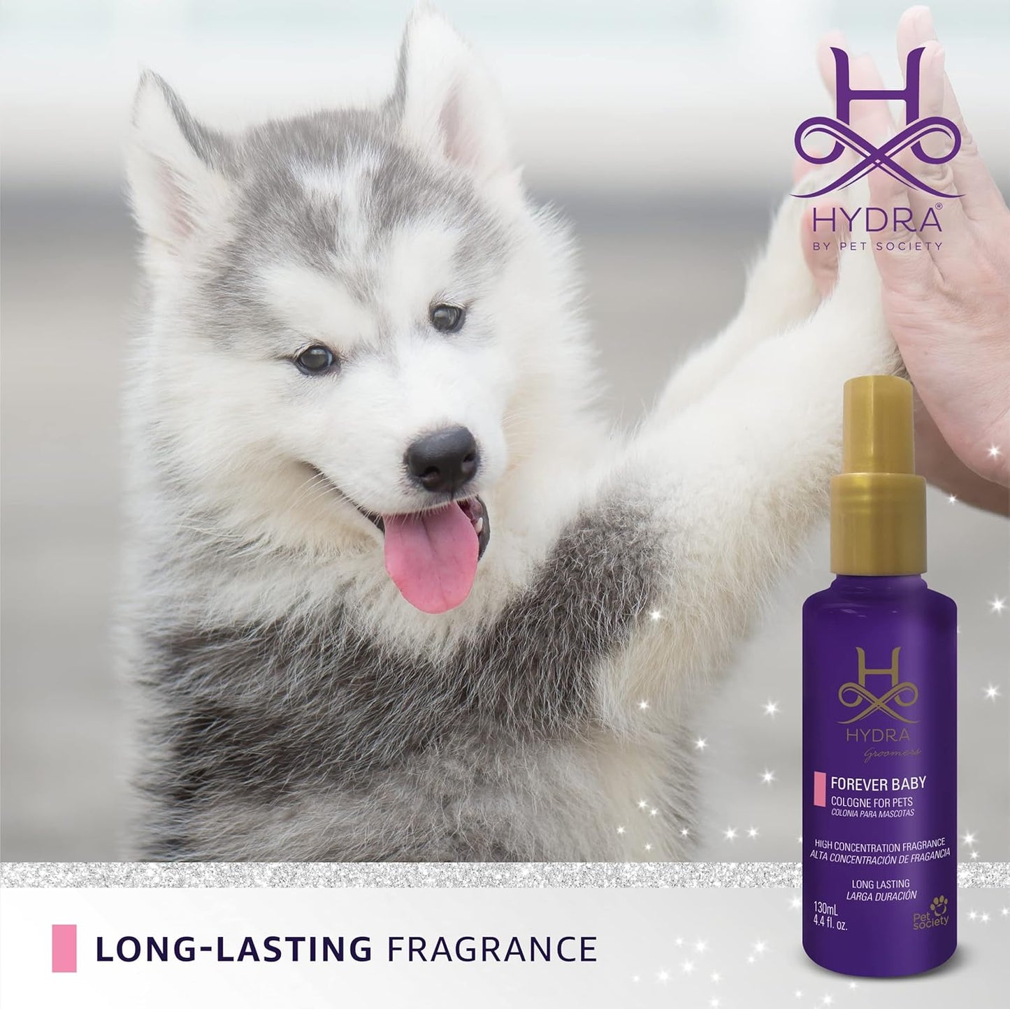 Hydra Forever Baby Pet Cologne, Finishing Cologne for Dogs and Cats, Grooming Spray, 4.4 Ounces