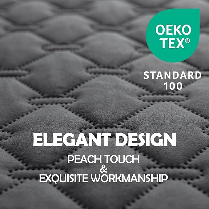 gogobunny 3X Stronger Waterproof Pet Blanket, Scratch Proof Furniture Protector for Dogs Cats, Reversible Cover 82x120 Inch, Dark Grey