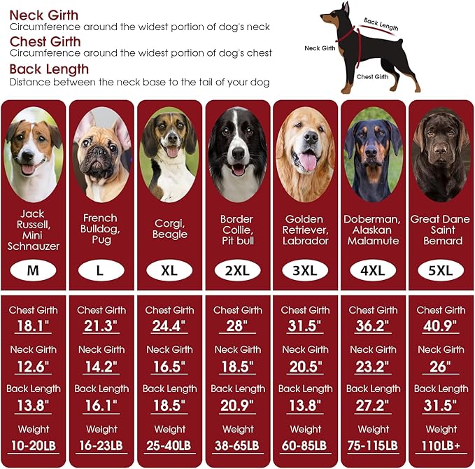 ASENKU Knitted Dog Sweater, Pullover Big Thermal Dog Winter Sweater, Turtleneck Doggy Sweaters for Large Medium Dogs Boy Girl, Warm Pet Sweaters Outfit Border Collie,Pit Bull,Golden Retriever,M