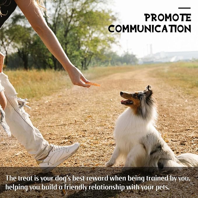 ASMPET Dog Treats Chews, Chicken Wrapped Sweet Potato Strips, Gluten & Grain Free Dog Snacks for Training Rewards 10.6 oz