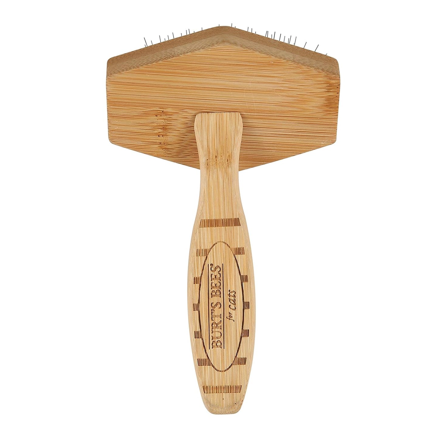 Burt's Bees for Pets Slicker Brush | Removes Loose Cat Fur, Prevents Matting | Ideal for Daily Grooming, Smooth Coat