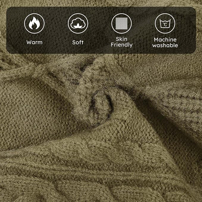 ASENKU Knitted Dog Sweater, Pullover Big Thermal Dog Winter Sweater, Turtleneck Doggy Sweaters for Large Medium Dogs Boy Girl, Warm Pet Sweaters Outfit Border Collie,Pit Bull,Golden Retriever, 3XL