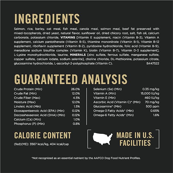 Purina Pro Plan Sensitive Skin and Stomach Dog Food Large Breed Salmon and Rice Formula - 24 lb. Bag