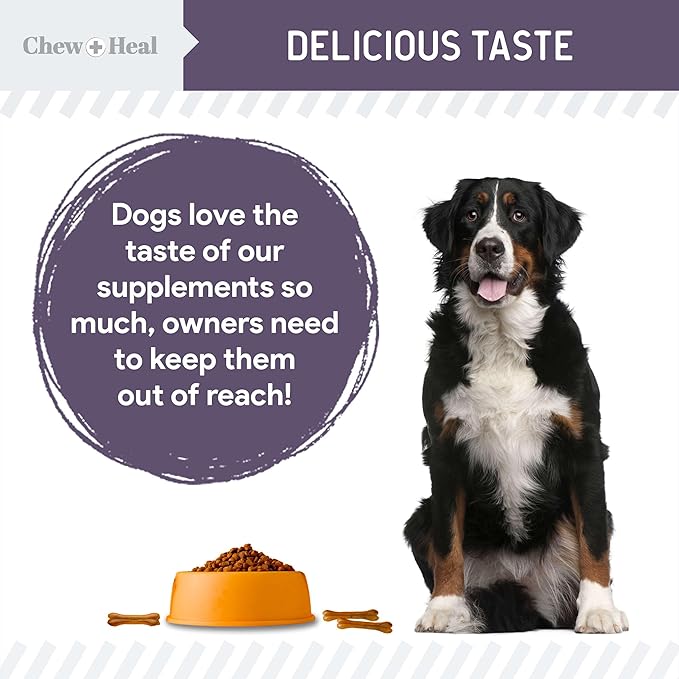 Mobility and Vitality Supplement for Senior Dogs - 120 Tablets for Senior Dog Wellness and Pain Reliever - Made with Glucosamine, MSM, Yucca, and More for Hip and Joint Support - Made in the USA