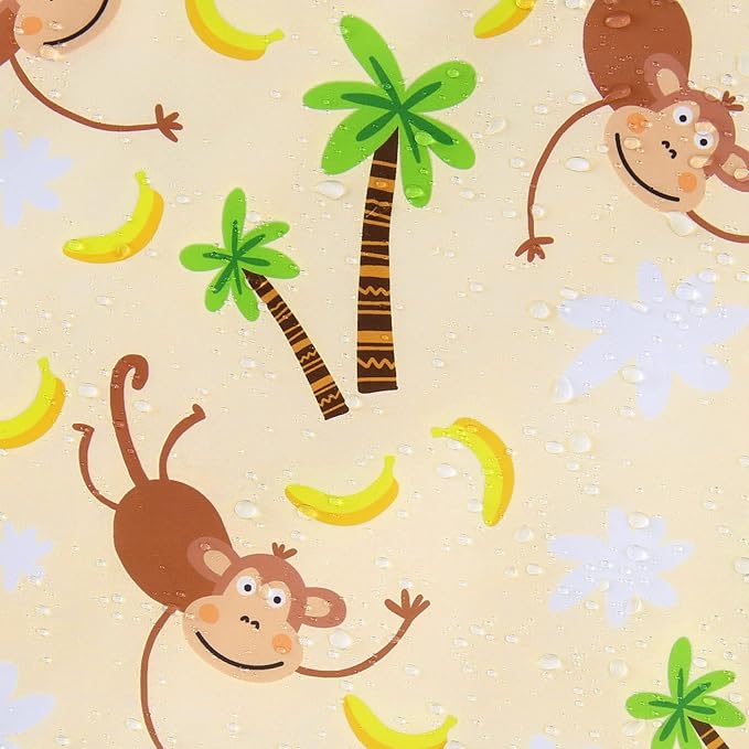 Dog Raincoat for Small Dogs Puppies Waterproof Hooded Rain Jacket with Reflective Strips Leash Hole & Poncho Adjustable Fit (Monkey,S)