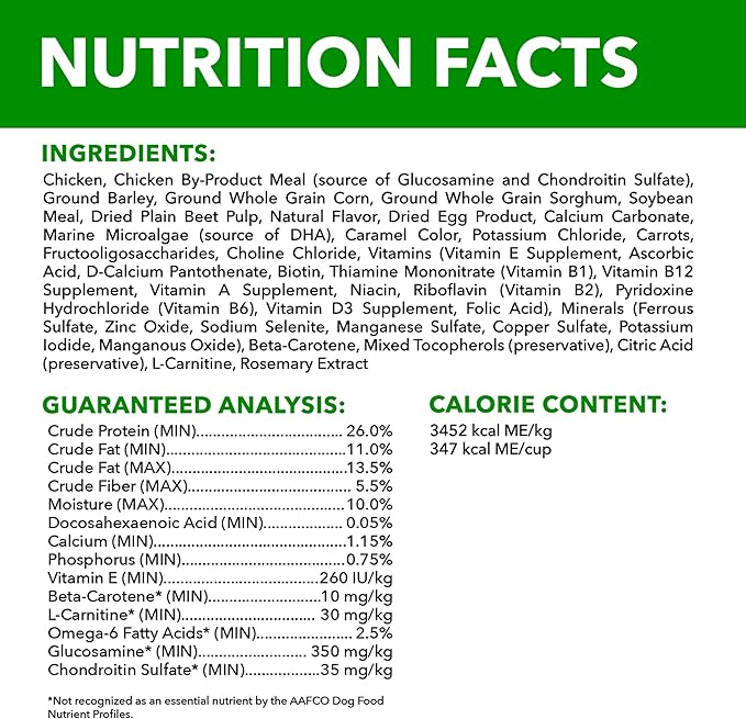 IAMS Proactive Health Healthy Aging Large Breed Dog Food for Mature and Senior Dogs with Real Chicken, 30 lb. Bag