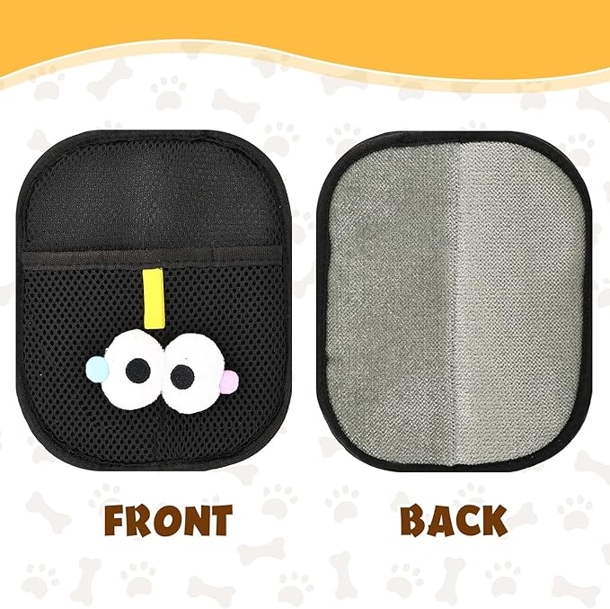 2 PCS Electrostatic Pet Hair Remover, Pet Hair Remover Tool for Cats & Dogs, Cleaning Gloves for Carpet, Couch, Furniture, Car Seat, Double-Sided, Reusable, Washable