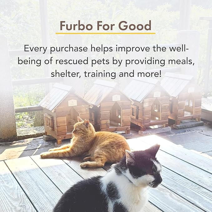 Furbo 360° Cat Camera: Pet Security Cam w/Meowing Alerts, Rotating View, Treat Toss w/Phone App, Smart Home Kitty Monitoring, 2-Way Speaker, No Subscription Needed. Standard See, Talk, & Toss Features