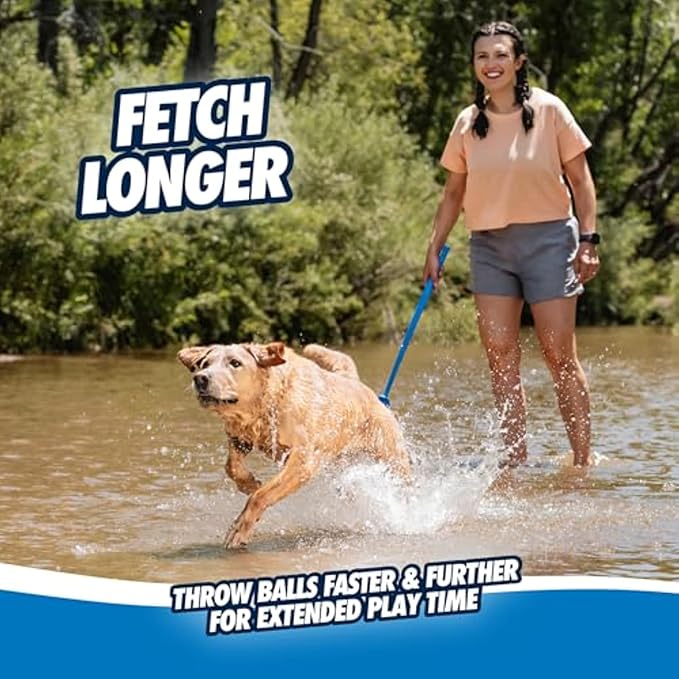 Chuckit! Dog Ball Launcher - Sport 12" with Medium (2.5"), Dog Fetch Ball Thrower, For Dogs 20-60 Pounds, Made in USA