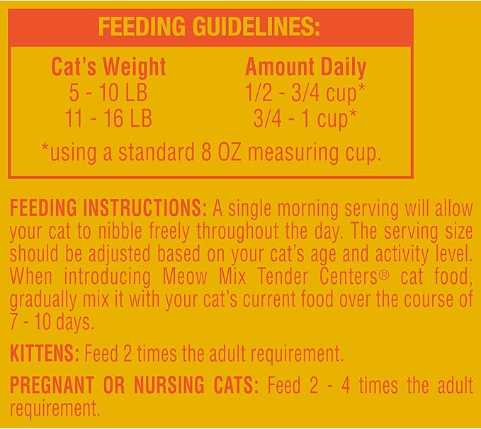 Meow Mix Tender Centers Dry Cat Food, Salmon & Turkey, 3 Pounds (Pack of 4), with Vitality Bursts