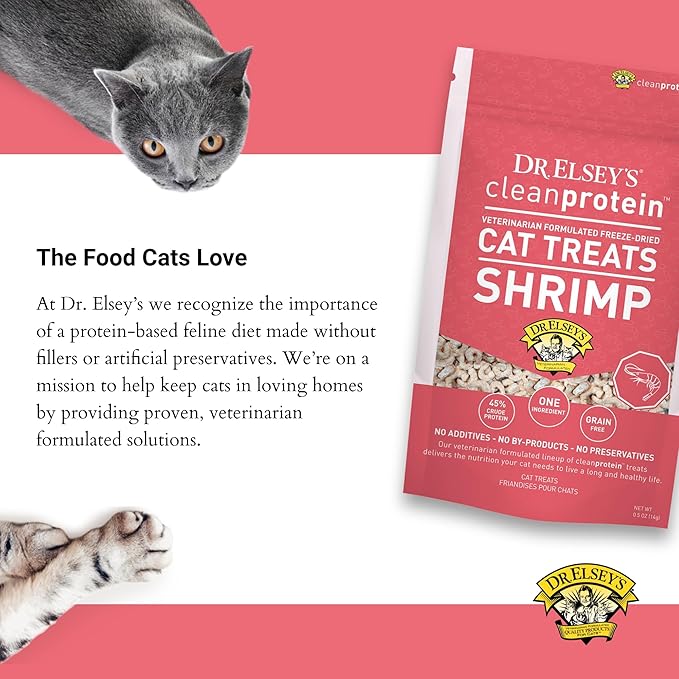 Dr. Elsey's Freeze-Dried Shrimp Cat Treats 0.5 oz. (Pack of 2)