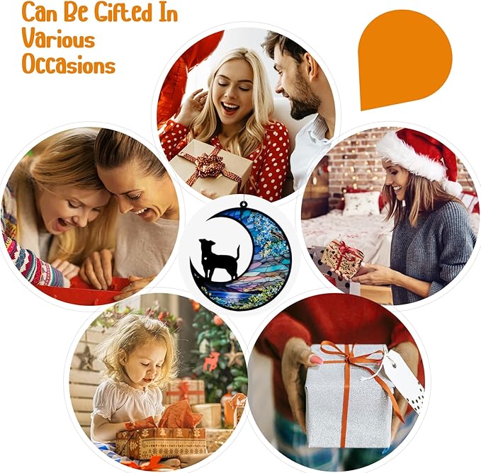 Dog Memorial Suncatcher,Pet Sympathy Gifts,Dog Memorial Gifts for Loss of Dog,Personalized Dog Pass Away Gifts with Name Date for Pet Lovers