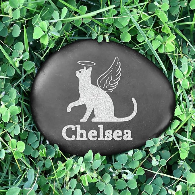Cat Loss Stone, Personalized Cat Memorial Stone, Cat Loss Sympathy Gifts, Loss of Cat Gift, Pet Loss Gifts, Cat Condolence Gift, Cat Memorial Gift, Cat Loss Keepsake, Cat Bereavement Gifts