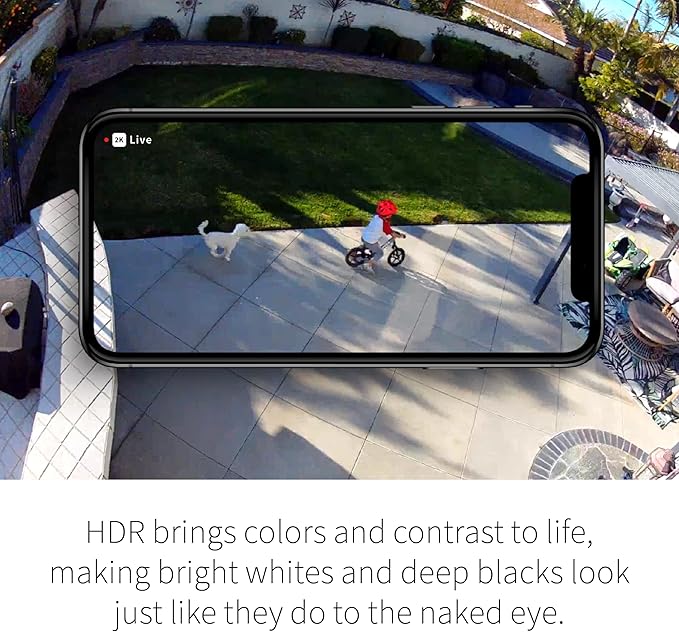 Arlo Pro 5S Spotlight Security Camera 2K HDR | Outdoor | Wireless | Dual-Band Wi-Fi Connects to Strongest Network|12X Zoom, 2-Way Audio, Color Night Vision,Live Stream(Black, 3 Cameras)