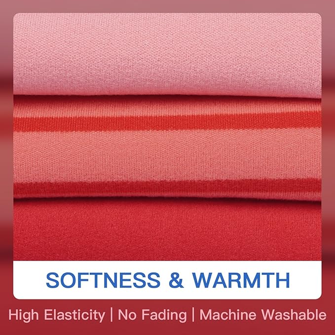 3 Pack Sweaters for Medium Dogs Girl -Red-XXL,Striped Pullover | Stretchy Soft Shirt for Sensitive Skin,Sleeveless Lightweight for Travel,Play,Walking Keep Warm