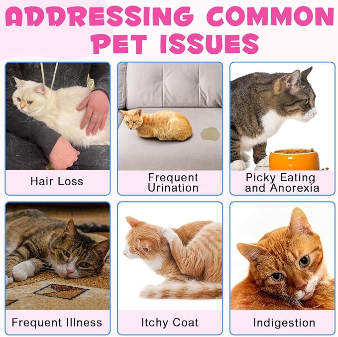 Collagen for Cats, Skin and Coat Supplement for Cats, Liquid Itch Relief with Allergies, Support Immunity, Joint Health, Cat Collagen Supplement