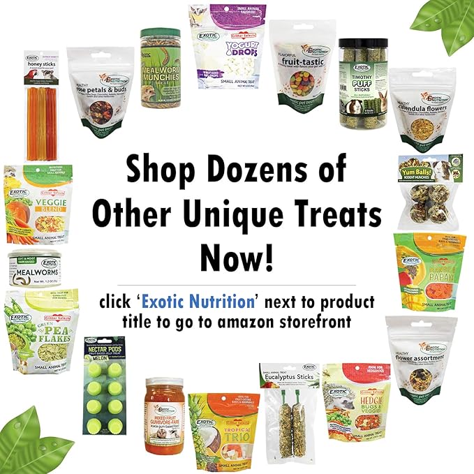 Nectar Pods (Mango) - Calcium-Fortified Jelly Fruit Treat - Sugar Gliders, Marmosets, Squirrels, Parrots, Cockatiels, Parakeets, Lovebirds, Conures, Hamsters, Day Geckos, Kinkajous & Other Small Pets