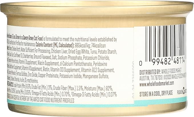 Whole Paws Chicken and Tuna Recipe Cat Food, 3 oz