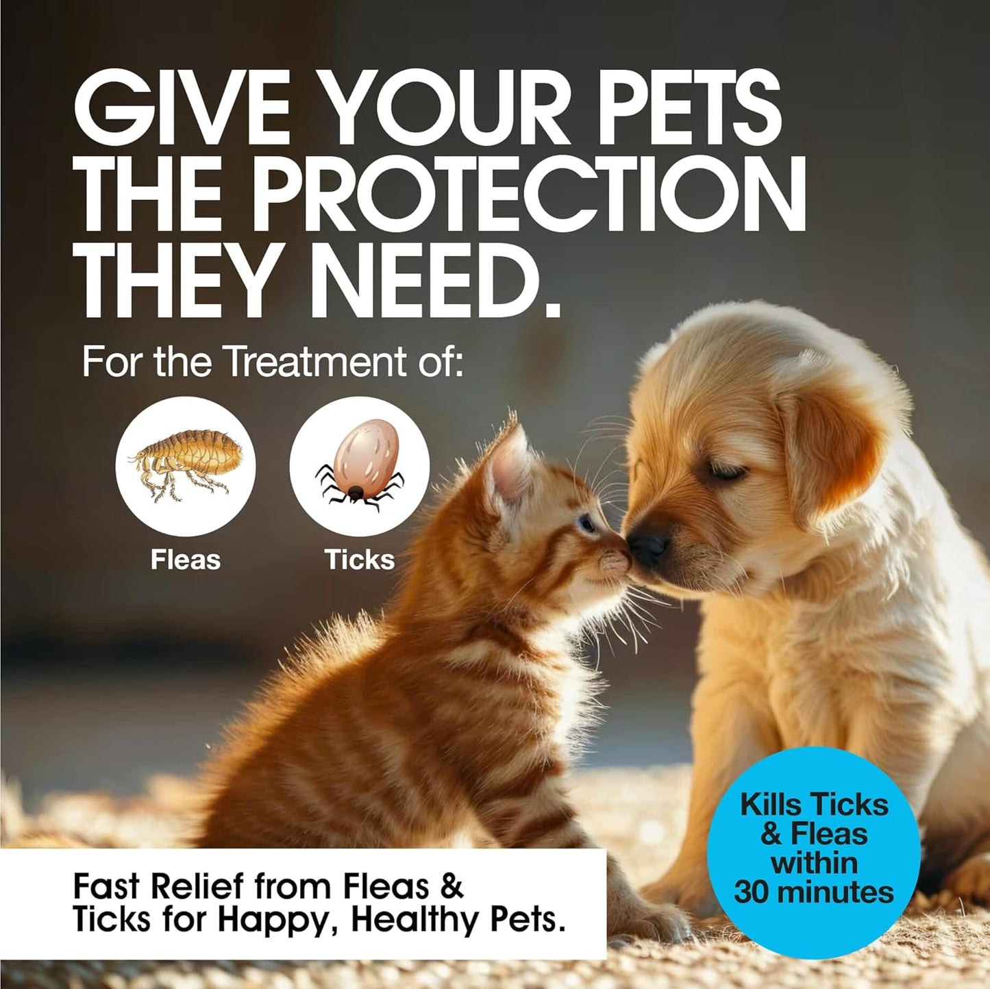 Say Good Bye to Flea and Ticks in Dogs & Cats Defender - Include 3ml Dropper with Cap