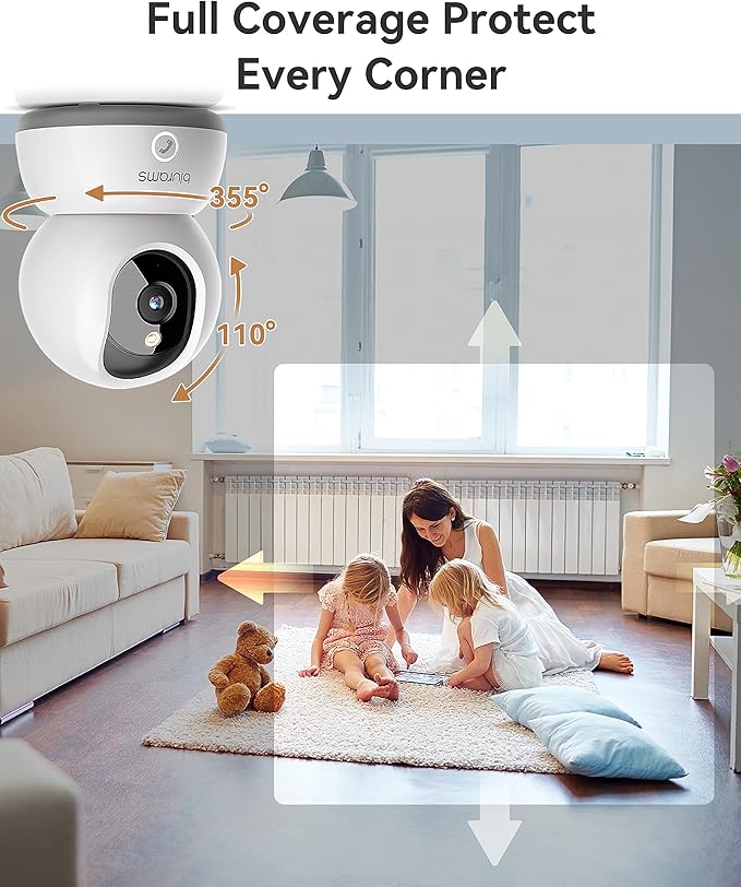 blurams Pet Camera 2K, Cameras for Home Security with One-Touch Call, Dog Camera w/Color Night Vision, Motion Tracking, Cloud & SD Card Storage (2.4GHz Wi-Fi)