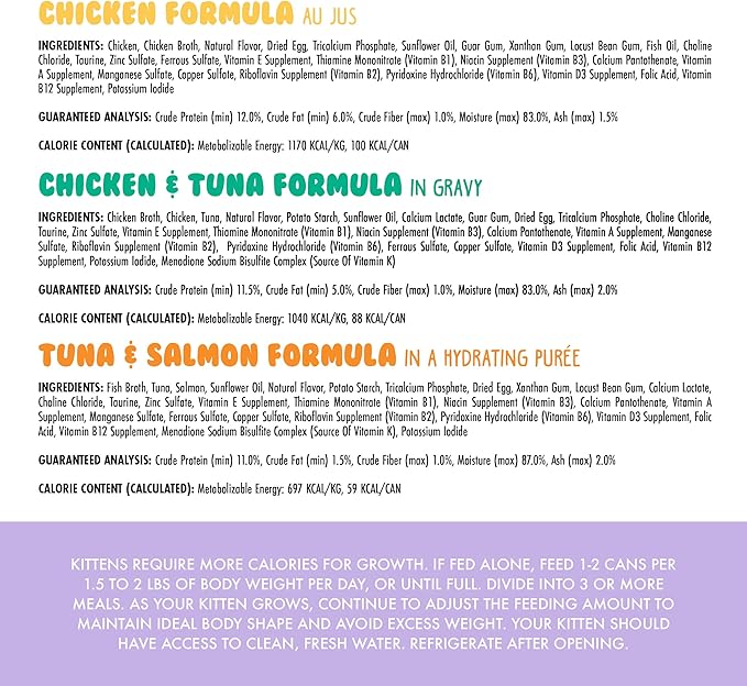 Weruva Kitten, Kitten Can Jam! Variety Pack, 3oz Can (Pack of 12)