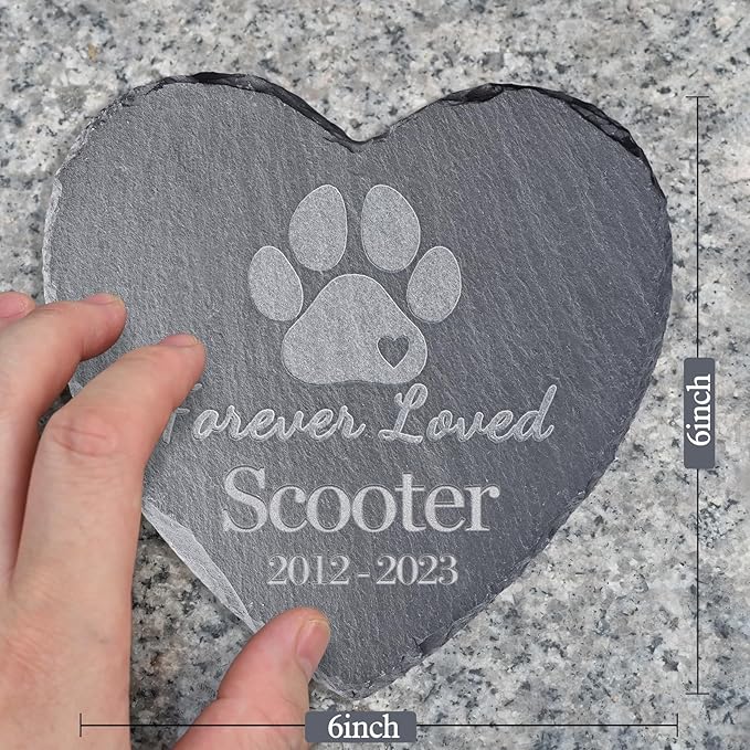 Personalized Dog & Cat Memorial Stones - Sympathy Gifts for Pet Loss