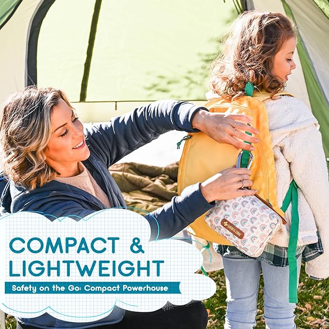 EVERLIT Care Rescue Pack | Family-Friendly First Aid Kit for Kids with 200 Pcs Medical Supplies | Travel-Friendly Compact Storage Bag for Home, Car, Travel, Camping, Adventure (Splatter)