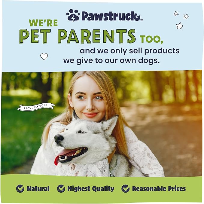 Pawstruck Bully Slices Premium Rawhide Chew Sticks, Peanut Butter Flavor - Low Fat, High Protein, Long-Lasting Treat for Dogs - No Artificial Ingredients - 1 lb Bag - Packaging May Vary