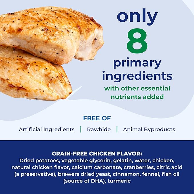 N-Bone Puppy Teething Rings, Grain-Free Chicken Flavor, 6 ct