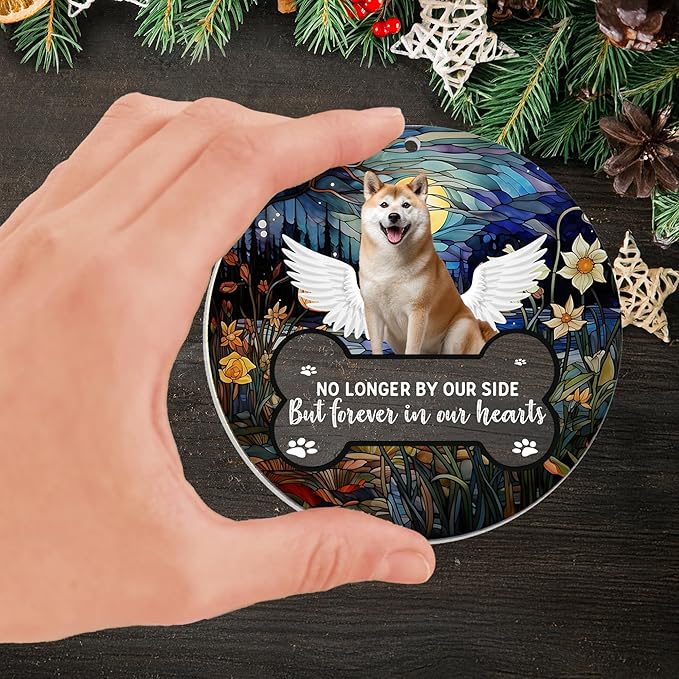 Pavo Personalized Pet Photo Ornaments, Cat Memorial Gifts for Loss of Cat, Dog Memorial Gifts for Loss of Dog, Personalized Christmas Ornaments 2025, Custom Christmas Ornament 4–6 Inches