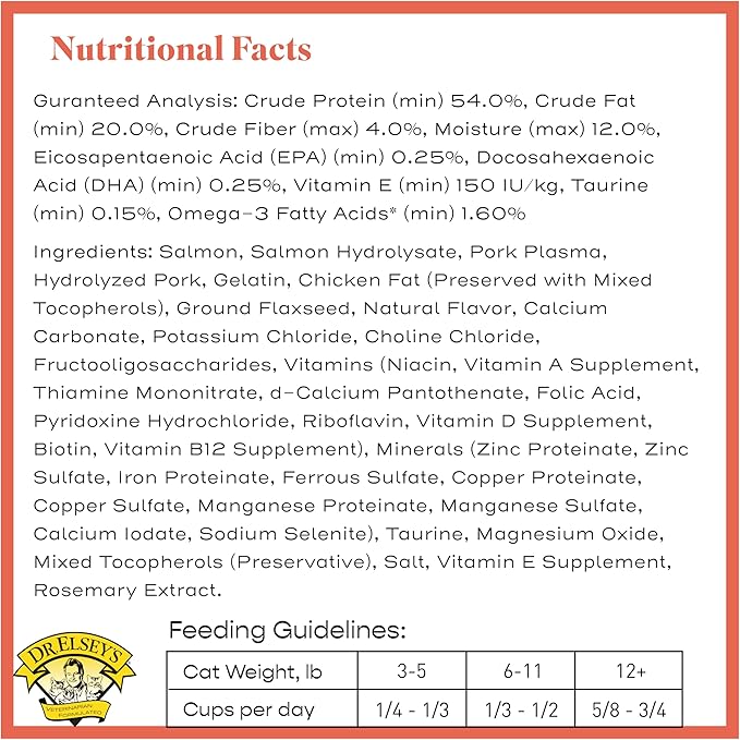 Dr. Elsey'S Cleanprotein Salmon Formula Dry Cat Food, 2 Pound (Pack of 1)