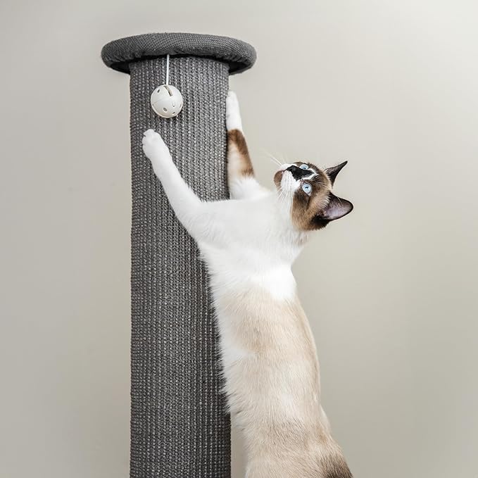 Kitty City Sisal Post Scratcher, Sisal Post (Gray)