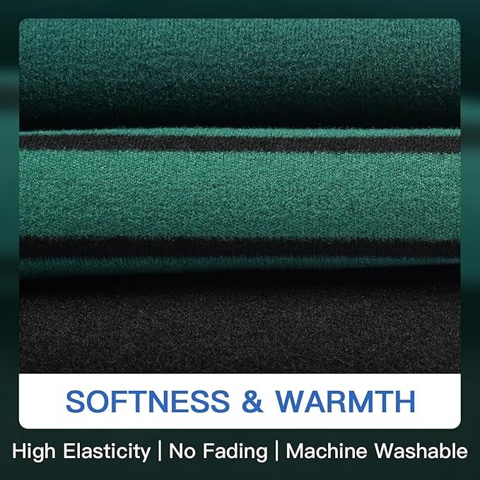 3 Pack Fleece Sweaters for Dogs-Green-XL, Soft Warm Sweatshirt | Lightweight Classic Striped Tank Top,Stretchy Vest Free Movement,Autumn,Winter Sleepwear