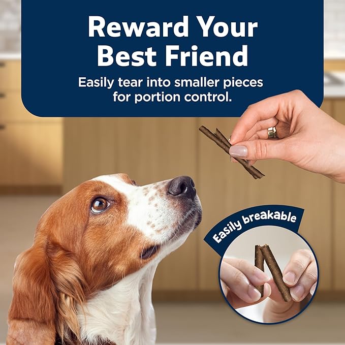 Blue Buffalo Stix Natural Soft Moist Dog Treats TOGO Beef Recipe, 1oz Bags, Pack of 12