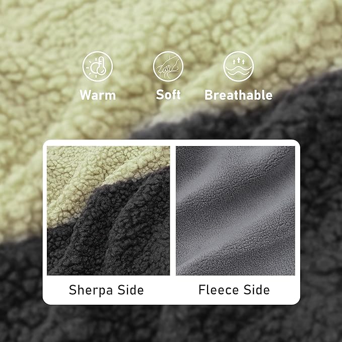 cyeollo Warm Dog Coat Sherpa Dog Winter Coat, Reversible Fleece Doggie Jackets Sweater Vest for Small Dogs Male with Leash Hole, Soft Cold Weather Pet Coats, Khaki S