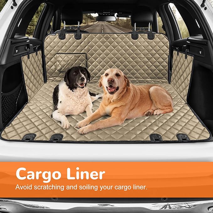 URPOWER Dog Car Seat Cover for Back Seat Waterproof Seat Cover Hammock 600D Heavy Duty Scratch Proof Nonslip Durable Soft Backseat Covers for Cars Trucks and SUVs