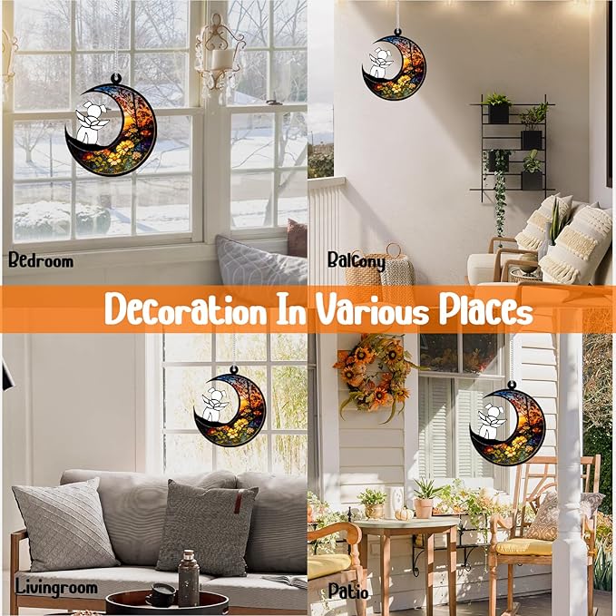 Dog Memorial Suncatcher,Pet Sympathy Gifts,Dog Memorial Gifts for Loss of Dog,Personalized Dog Pass Away Gifts with Name Date for Pet Lovers