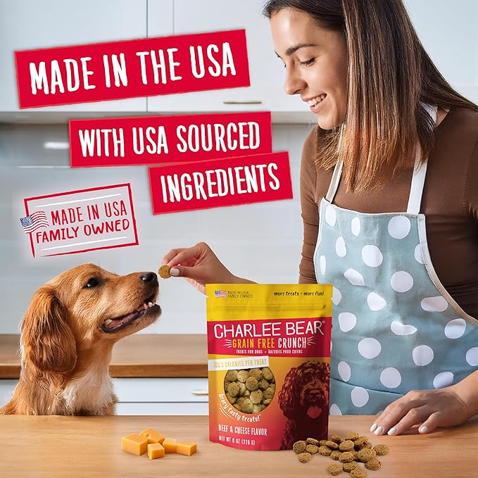 Charlee Bear Dog Beef & Cheese Crunch 8oz