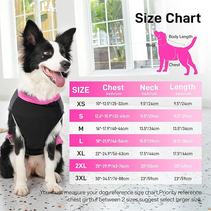 Warm Fleece Dog Coats for Large Dogs,D-Rings Waterproof Puppy Jacket for Cold Winter,Pink XXL