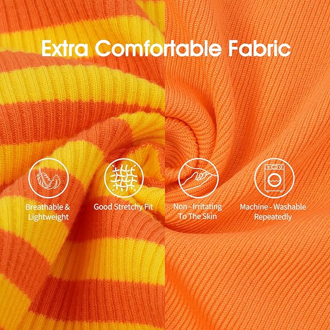 IECOii 2 Pack Summer Dog Clothes for Large Dogs,Breathable Stretchy Pet T-Shirts Lightweight Tank Top Sleeveless Vest for Outdoor Sun Protection - Fit for Large Breeds Labrador,Orange+Stripes,3XL