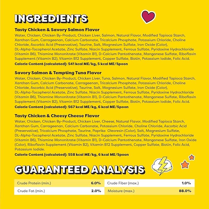 Temptations Lickable Spoons Adult Wet Cat Treats, 48 Spoons, Variety Pack