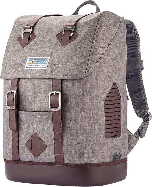 Kurgo Dog Carrier Backpack for Small Pets - Hands-Free Pet Travel Backpack - Armorsole Base - Convertible Backpack to Carrier - Rugged Pet Backpack - Heather Grey