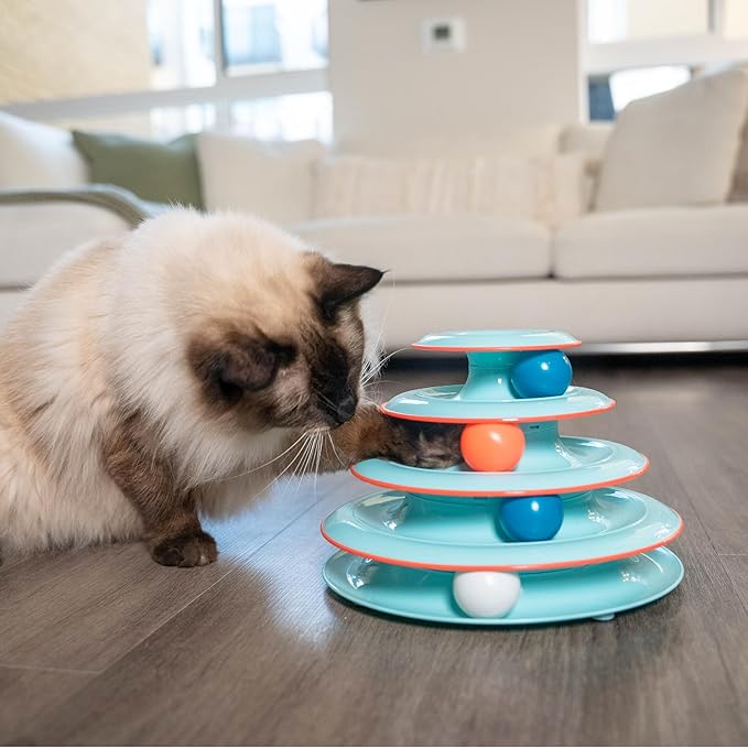Catstages Chase Meowtain Interactive 4-Tier Cat Track Toy
