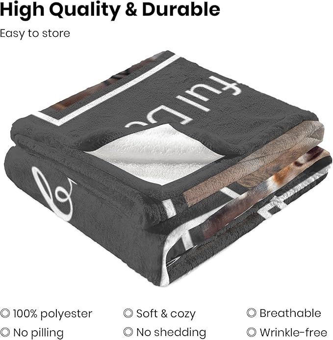 Customized Blanket with Photos Name, Dog Memorial Gifts for Loss of Dog, Personalized Blanket with Picture in Memory of Dogs, Pet Memorial Gifts for Dogs, Pet Mom Gift