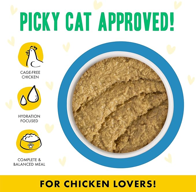 Weruva B.F.F. Play - Best Feline Friend Paté Lovers, Aw Yeah!, Chicken Checkmate with Chicken, 2.8oz Can (Pack of 12)