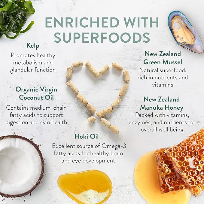 The New Zealand Natural Pet Food Co Meow Freeze Dried Cat Food - Wild Brushtail Recipe, High Protein Treats, Meals & Toppers,Dry Cat Food,1.76 oz