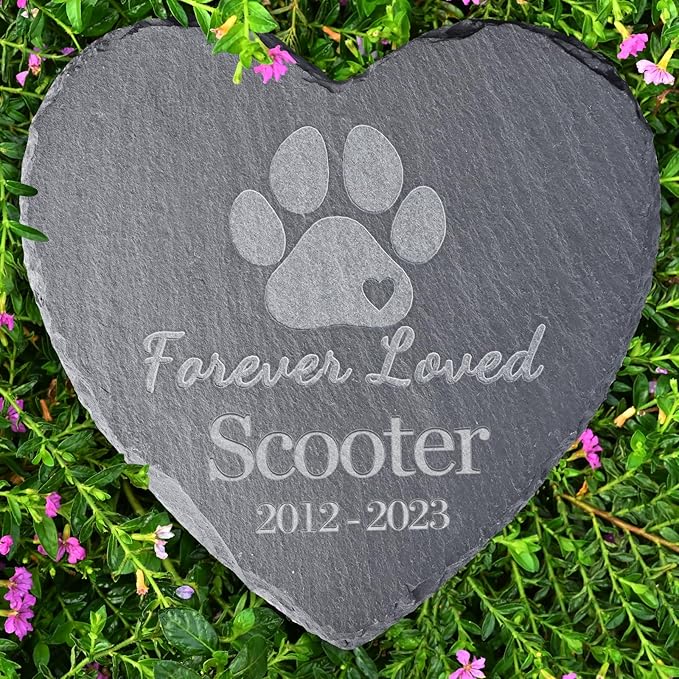 Personalized Dog & Cat Memorial Stones - Sympathy Gifts for Pet Loss